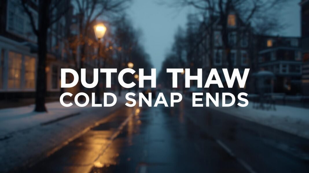 Dutch Thaw: Cold Snap Ends as Temperatures Rise