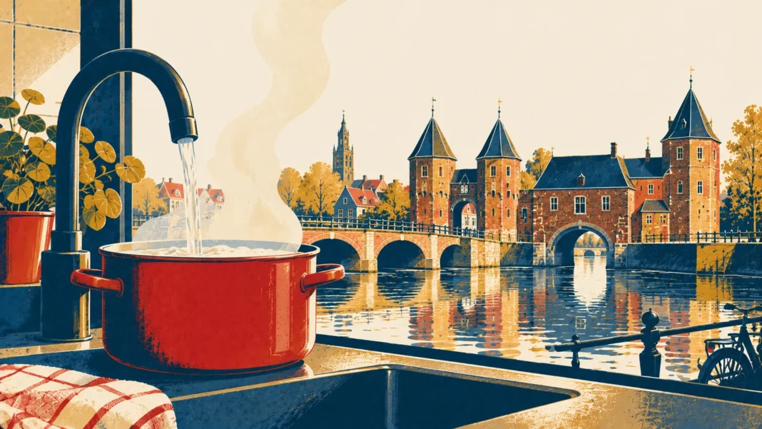Amersfoort Water Boil Notice: Why Does the Alert Persist? Illustration: Dutch Canal Kitchen Panorama
