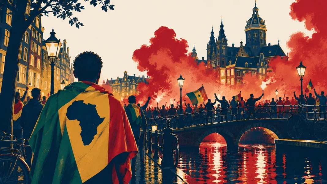 Amsterdam and The Hague See Post-Match Riots After Africa Cup Final Illustration: Midnight Canal Crowd Celebration