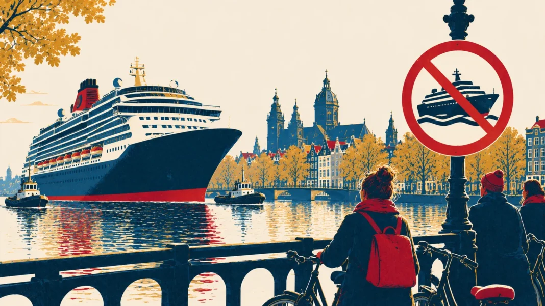 Illustration: No Cruise Ships in Amsterdam