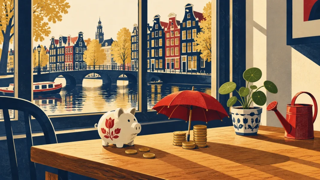 Box 3: Cabinet Sends Capital Gains Tax Amendment and Says Small Savers Will Be Spared Box 3: illustration of piggy bank and coins under a small red umbrella