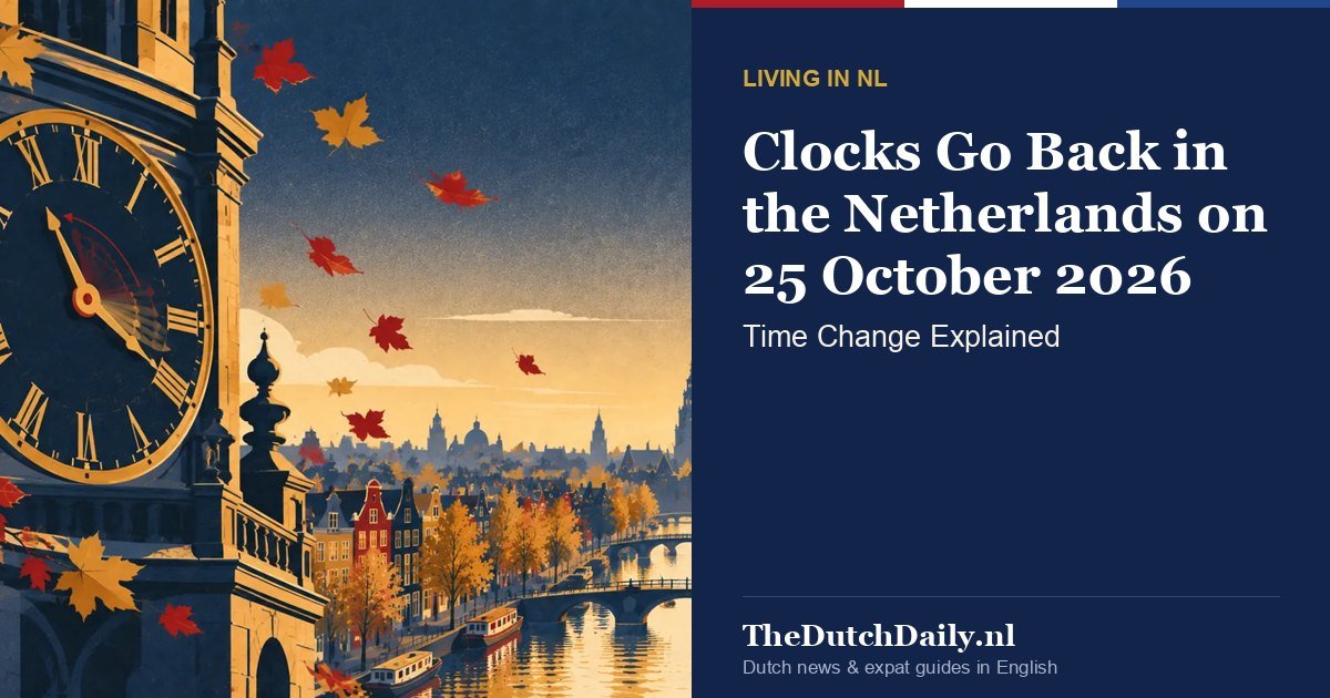Time In Netherlands Time Change Netherlands 2026: Winter Time Starts Sunday 25 October