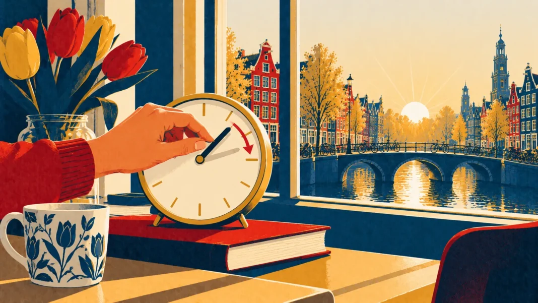 Daylight Saving Time 2026 Netherlands: When Do the Clocks Go Forward? Illustration: Daylight Saving Time in Amsterdam