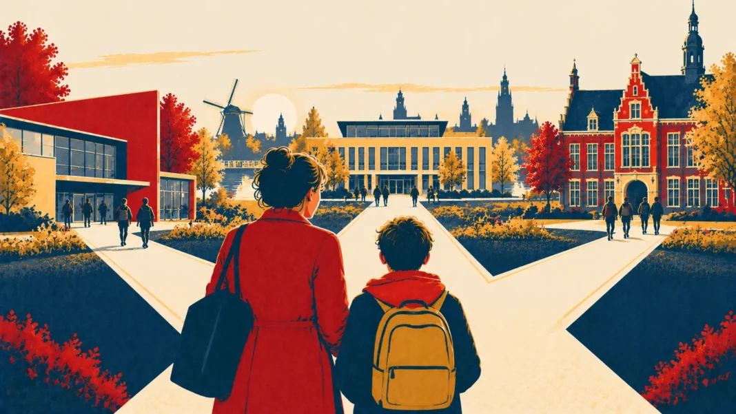The Dutch School System Explained 2026: A Strategic Guide for Expat Parents (VMBO, HAVO, VWO) Illustration: Forked Paths to Learning