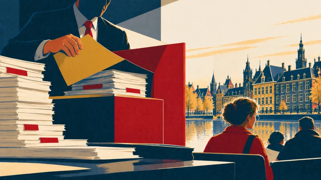 Dutch Tax Scandal 2026: New Leaks Reveal Deliberate Cover-Up of Victim Files Illustration: Bureaucracy Beside the Canal