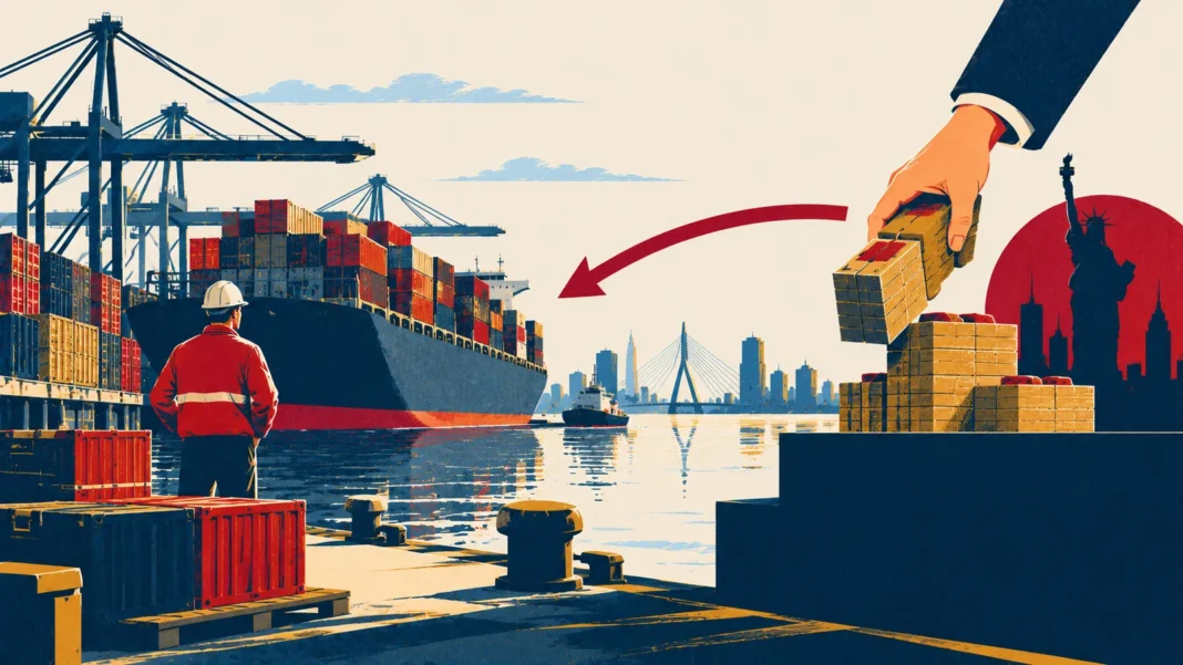 Dutch US Exports Drop 4.7% as ABP Slashes โฌ10 Billion in American Investments Illustration: Harbor Divestment: Investment in Motion