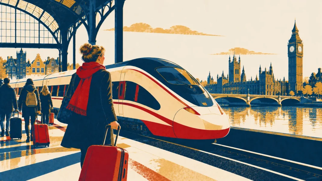 Illustration: Crossing Cities by Train