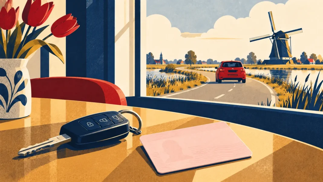 Exchanging a Foreign Driving Licence in the Netherlands: 185-Day Rule, 30% Ruling Route and CBR Tests Exchanging a Foreign Driving Licence in the Netherlands โ illustration