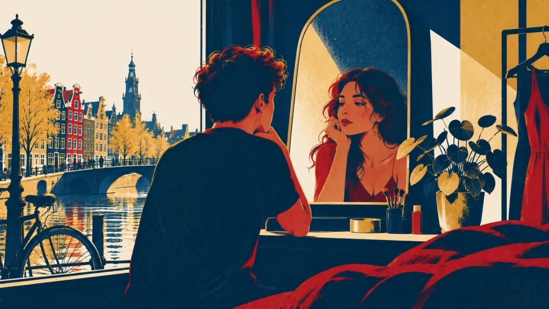 Illustration: Reflections Over an Amsterdam Canal