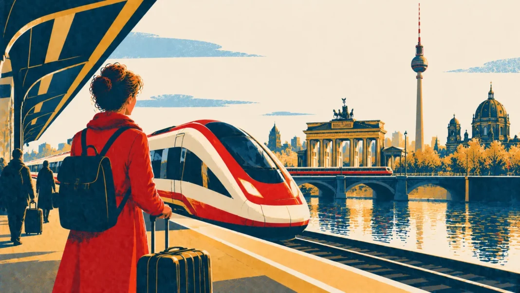 Illustration: Journey to Berlin by Train