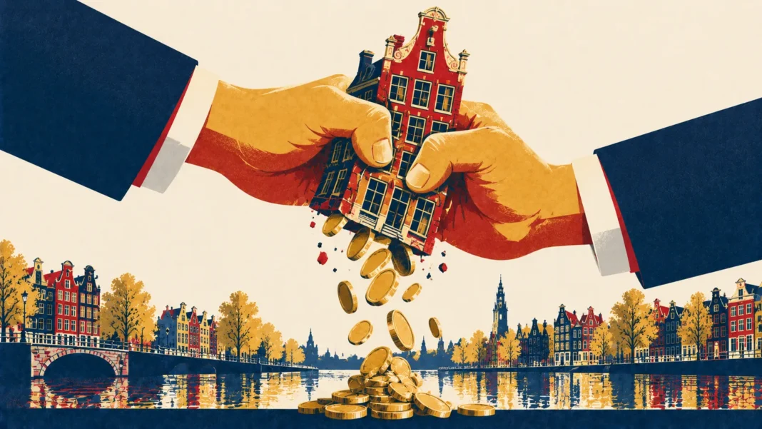 Housing Market Netherlands 2026: The Big Squeeze & Buying Guide Illustration: Squeezing the Canal House