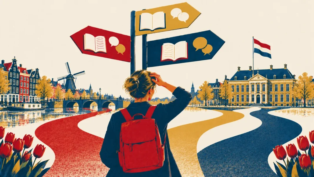 Illustration: Navigating Dutch Language Paths