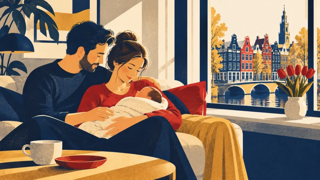 Maternity, Partner and Parental Leave in the Netherlands: 16 Weeks, 1+5 Weeks and 9 Paid Weeks Explained Maternity, Partner and Parental Leave in the Netherlands – illustration