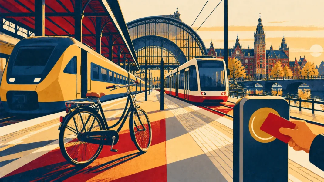 Illustration: Golden Hour Transit Hub