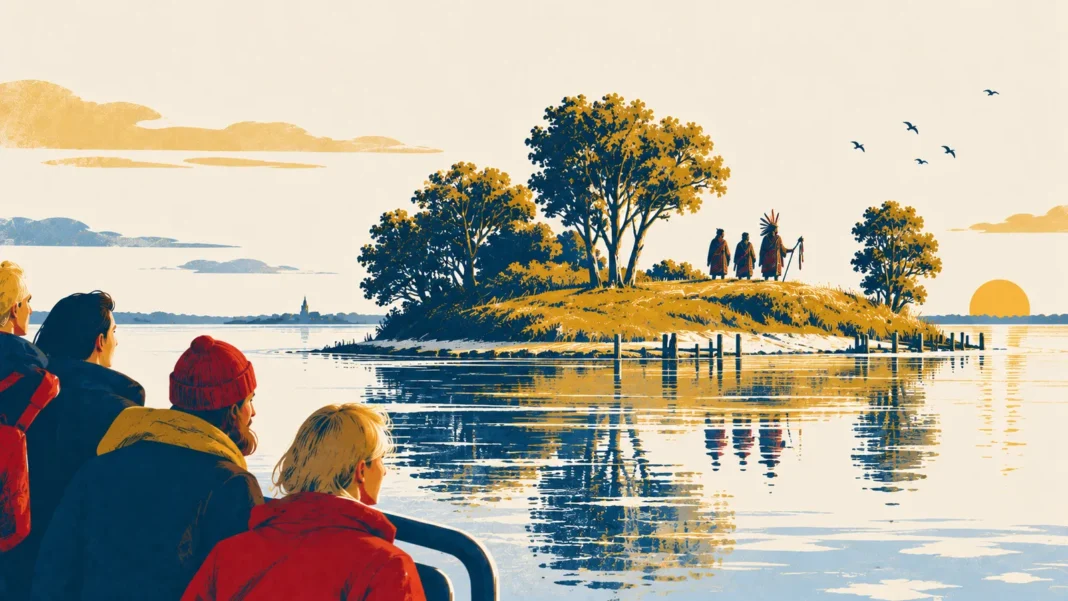 Spirit Island: Sacred Site Remains Off-Limits to All But One Tribe Illustration: Golden-Hour Island Reflections