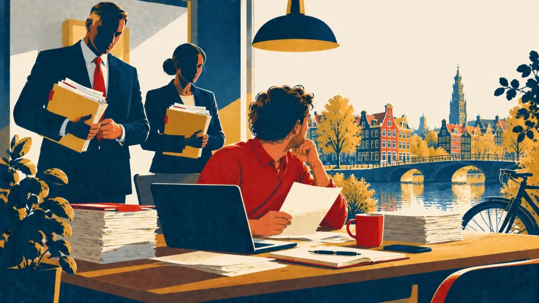 Illustration: Amsterdam Audit: Papers and Shadows
